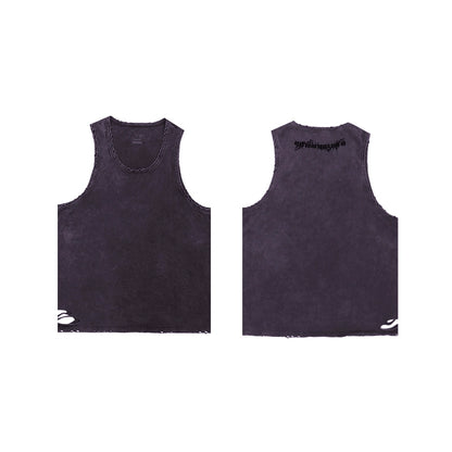 Distressed Power Tank Top  #TK002
