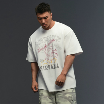 Nirvana Badge Gym T-Shirt  #TK014