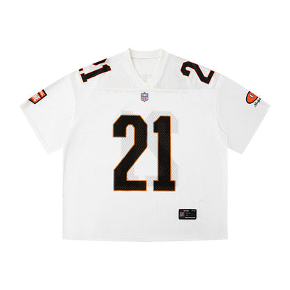 Wide Drop Retro Number T-Shirt  #TK037