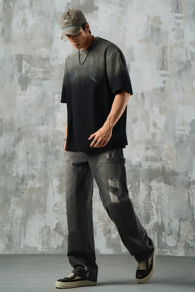 ShadowFade Half Sleeve T-Shirt  #LM031