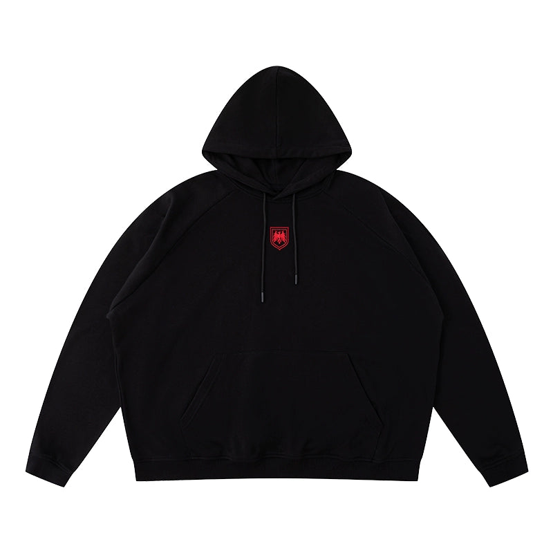 Raglan Emblem Logo Hoodie  #TK029