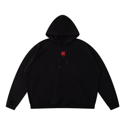 Raglan Emblem Logo Hoodie  #TK029