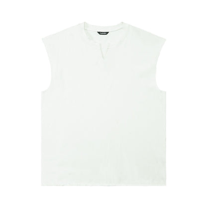 Waffle Knit V-Neck Sleeveless  #LM040