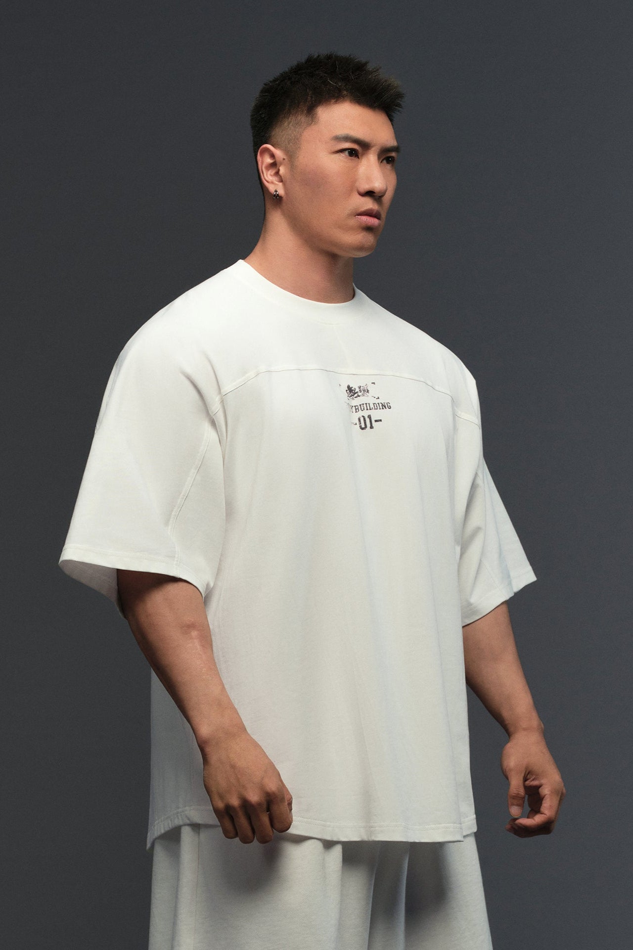 Flame Crest Muscle T-Shirt  #TK021