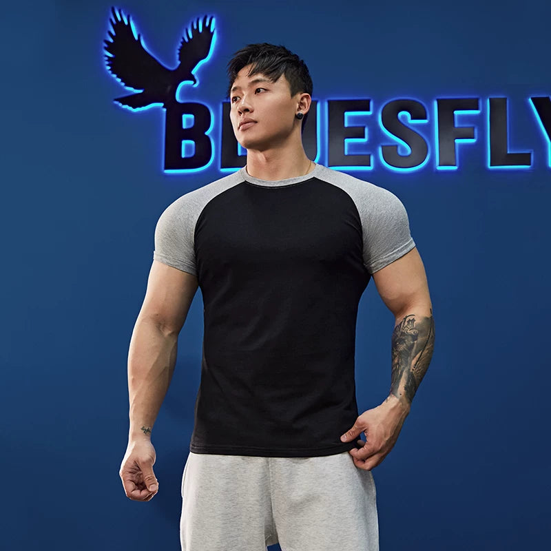 Raglan Training Short Sleeve T-Shirt #BF050