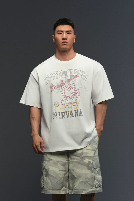 Nirvana Badge Gym T-Shirt  #TK014