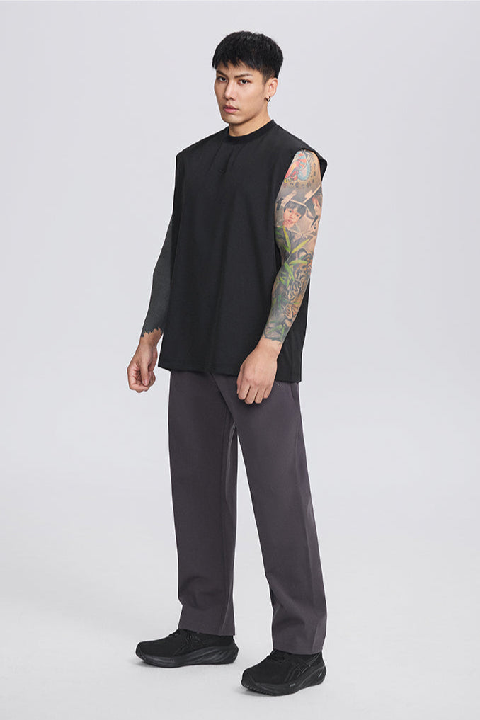 Loose Fitness Mesh Sleeveless  #TK001